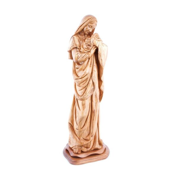 Bethlehem Handicrafts Olive Wood Mother Of Mercy With Her Son