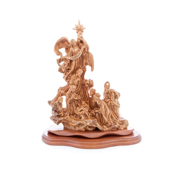 Bethlehem Handicrafts Olive Wood The Nativity Statue